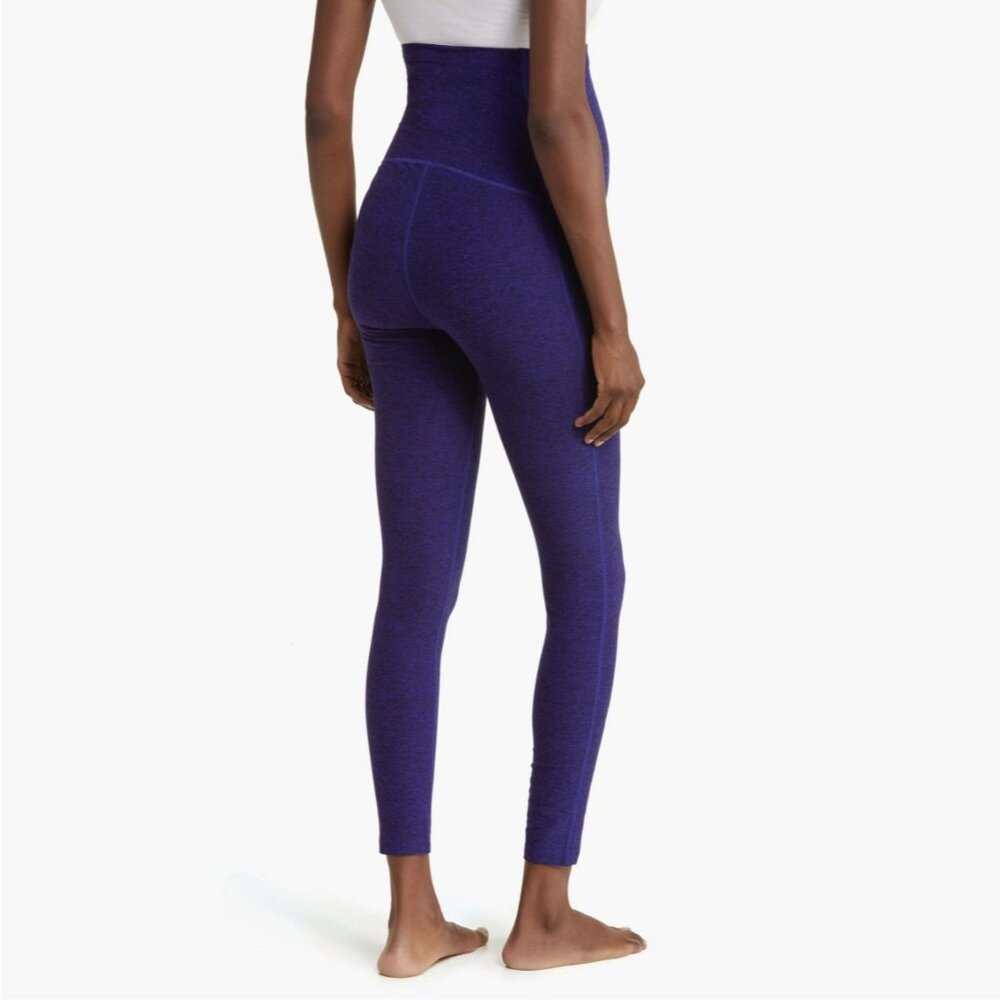 New Zella Restore Maternity Leggings M Space Dye High Waisted Yoga Pregnancy - Picture 4 of 10
